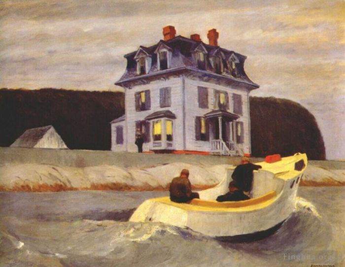 Edward Hopper's Contemporary Oil Painting - The bootleggers