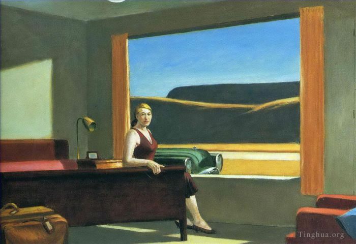 Edward Hopper's Contemporary Oil Painting - Western motel