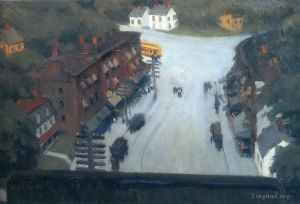 Contemporary Paintings - American village