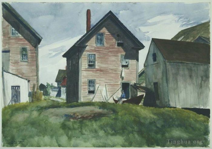 Edward Hopper's Contemporary Various Paintings - Gloucester mansion