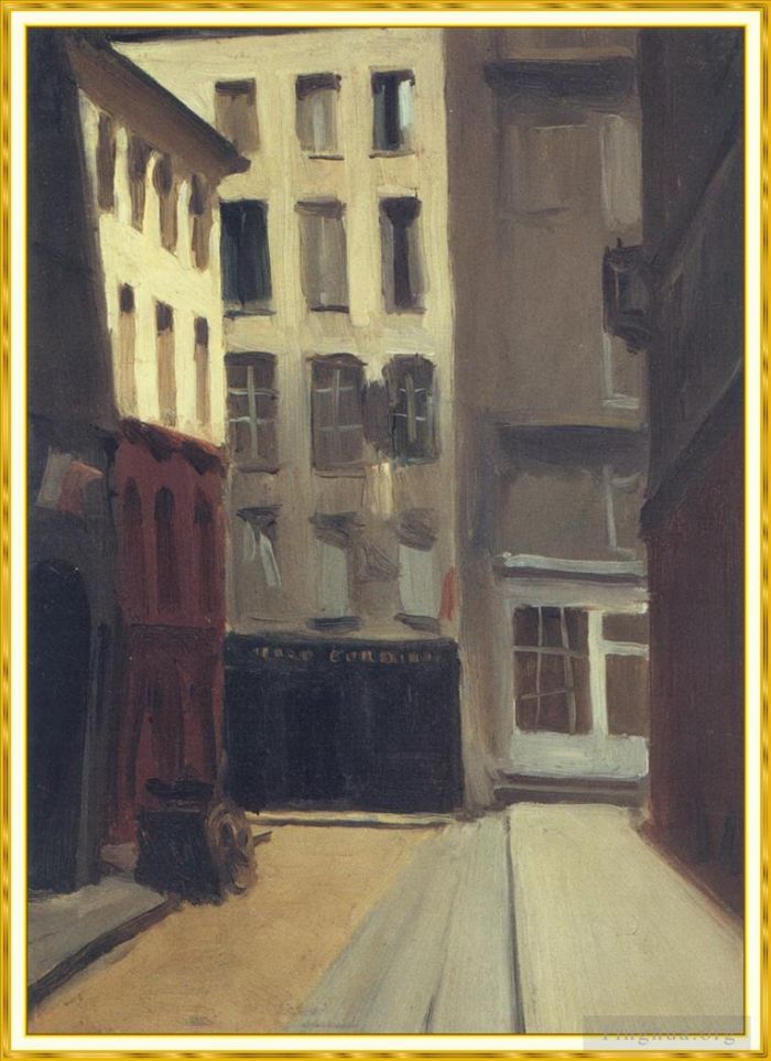 Edward Hopper's Contemporary Various Paintings - Paris street
