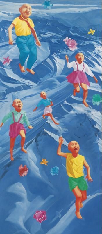 Fang Lijun's Contemporary Oil Painting - 2001 9 23