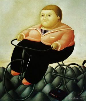 Contemporary Artwork by Fernando Botero - Bicycle
