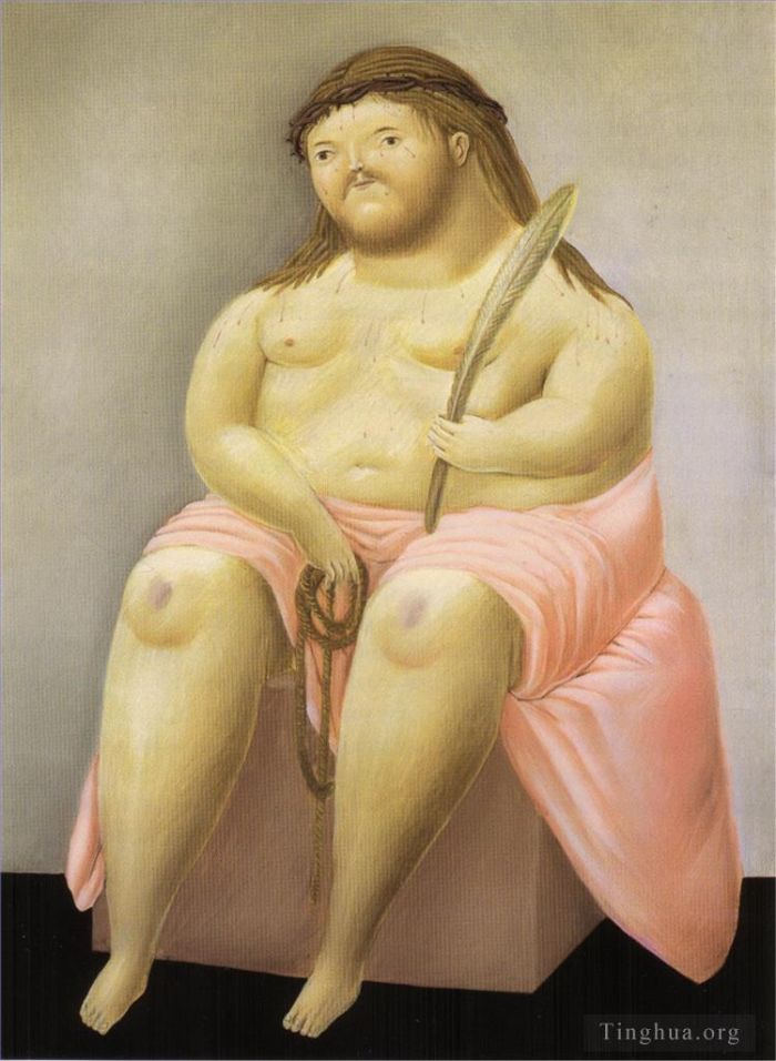 Fernando Botero's Contemporary Oil Painting - Ecce Homo
