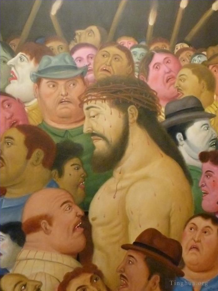 Fernando Botero's Contemporary Oil Painting - Jesus