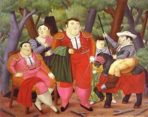 Contemporary Artwork by Fernando Botero - Lefty and His Gang