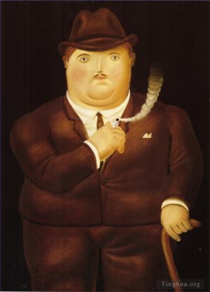 Contemporary Artwork by Fernando Botero - Man in a Tuxedo