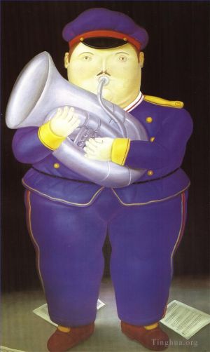 Contemporary Artwork by Fernando Botero - Musician