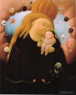 Contemporary Artwork by Fernando Botero - Notre Dame de New York