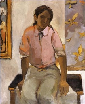 Contemporary Artwork by Fernando Botero - Portrait of a Young Indian