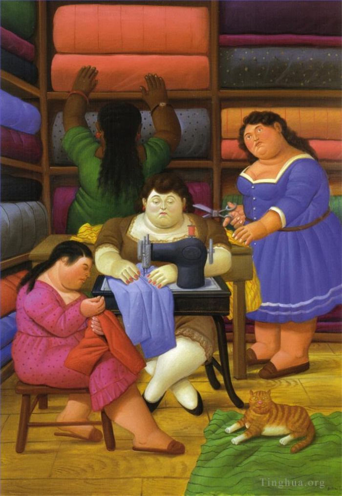Fernando Botero's Contemporary Oil Painting - The Designers