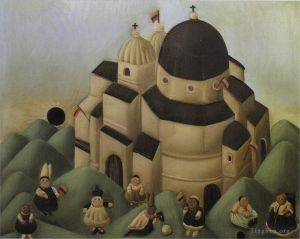Contemporary Artwork by Fernando Botero - The Great Feast