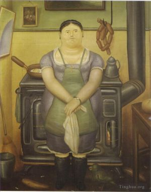 Contemporary Artwork by Fernando Botero - The Maid