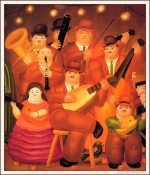 Contemporary Artwork by Fernando Botero - The Musicians 2