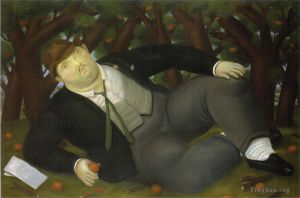 Contemporary Artwork by Fernando Botero - The Poet