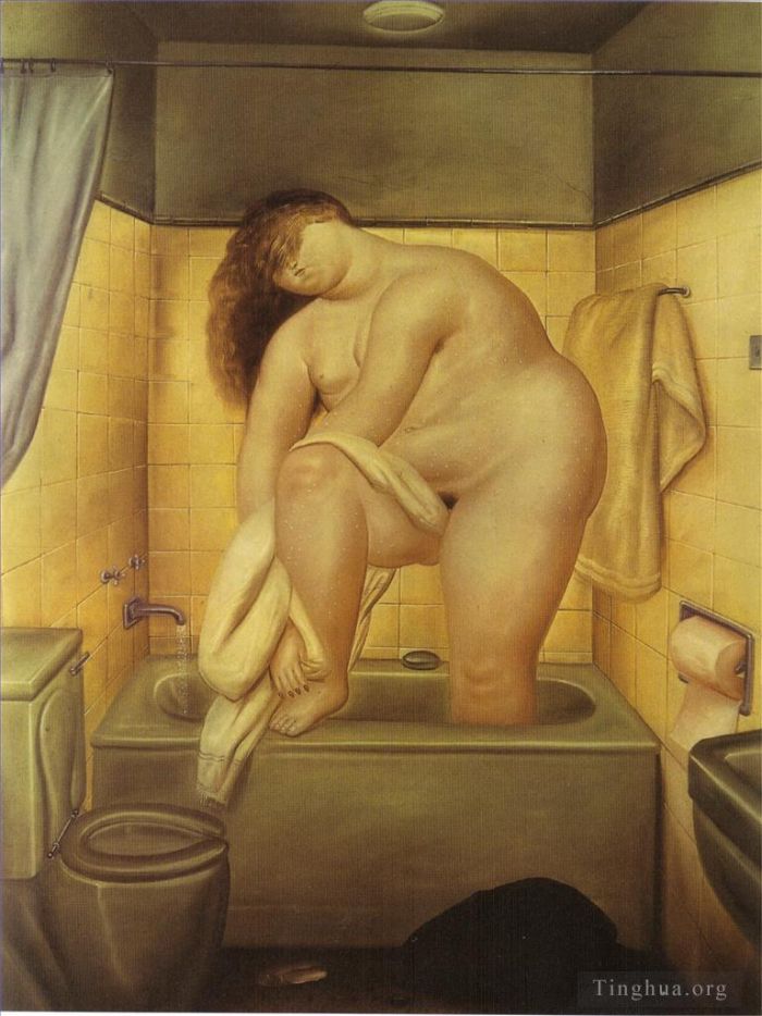 Fernando Botero's Contemporary Oil Painting - Tribute to Bonnard