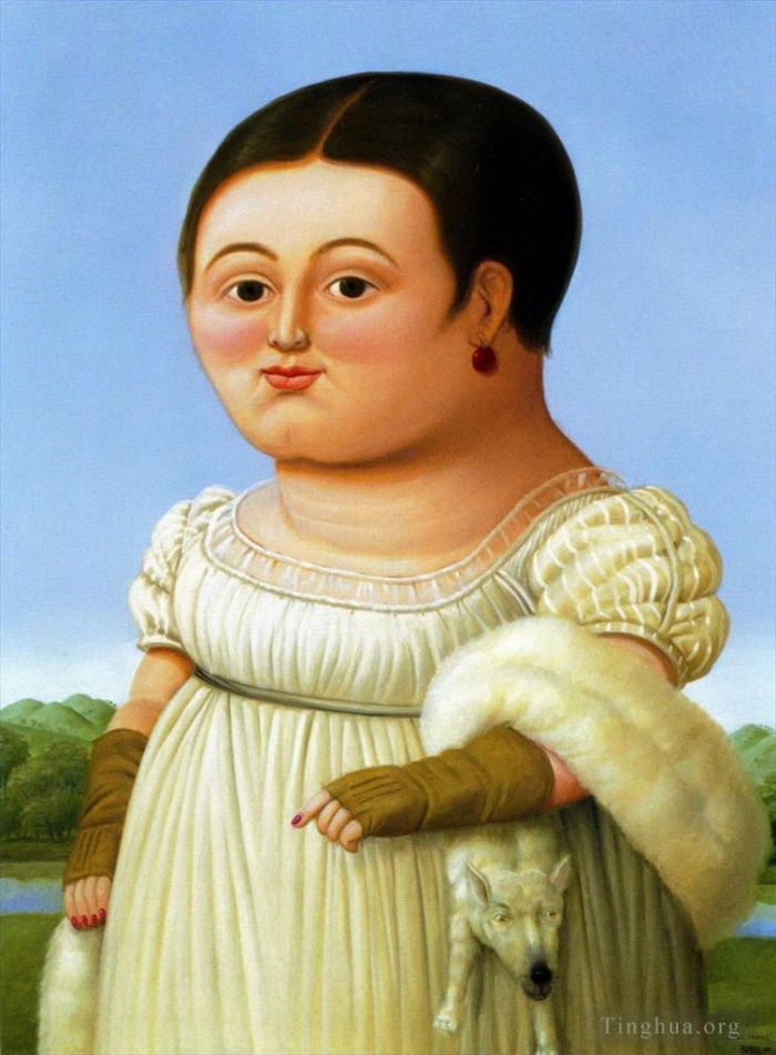 Fernando Botero's Contemporary Oil Painting - Unknown portrait