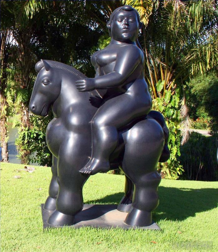 Fernando Botero's Contemporary Sculpture - Horse Rider