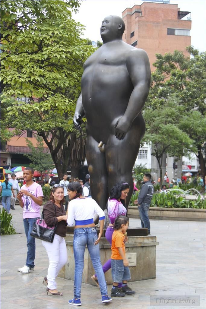 Fernando Botero's Contemporary Sculpture - Man