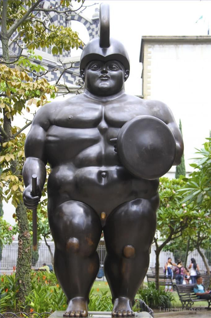 Fernando Botero's Contemporary Sculpture - Warrior