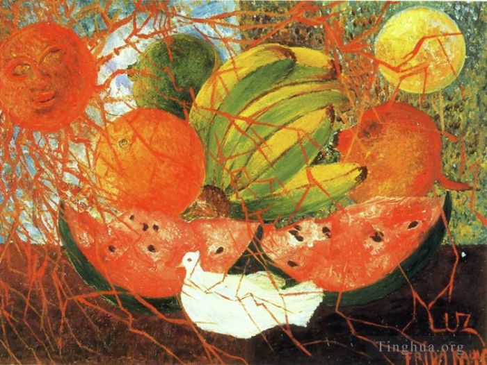 Frida Kahlo's Contemporary Oil Painting - Fruit of Life