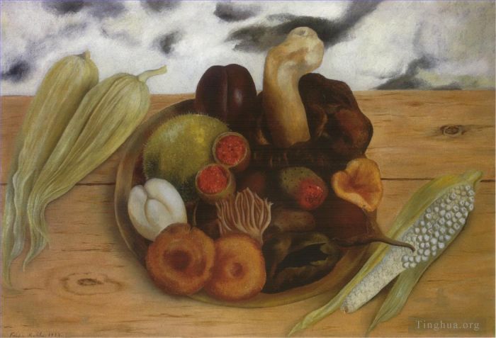 Frida Kahlo's Contemporary Oil Painting - Fruits of the Earth