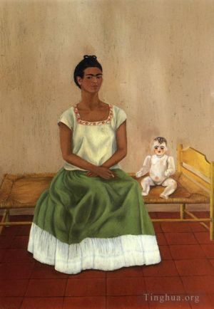 Contemporary Artwork by Frida Kahlo - Me and My Doll