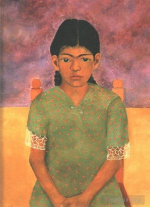 Contemporary Artwork by Frida Kahlo - Portrait of Virginia Little Girl