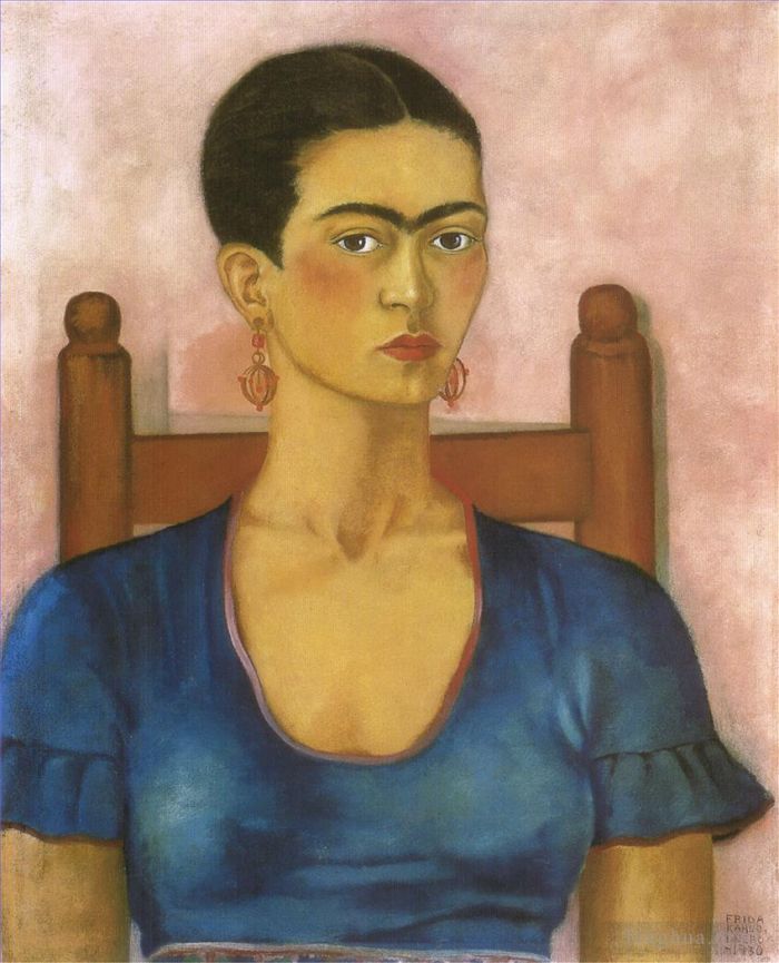 Frida Kahlo's Contemporary Oil Painting - Self Portrait 1930