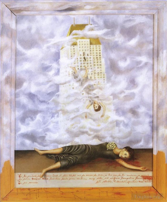Frida Kahlo's Contemporary Oil Painting - The Suicide of Dorothy Hale