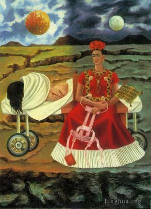 Contemporary Artwork by Frida Kahlo - Tree of Hope Remain Strong