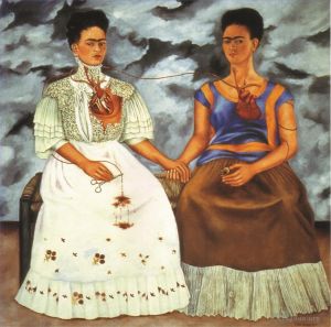 Contemporary Artwork by Frida Kahlo - The two fridas 1939