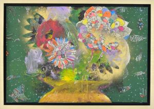 Contemporary Oil Painting - Flowers in A Vase 2
