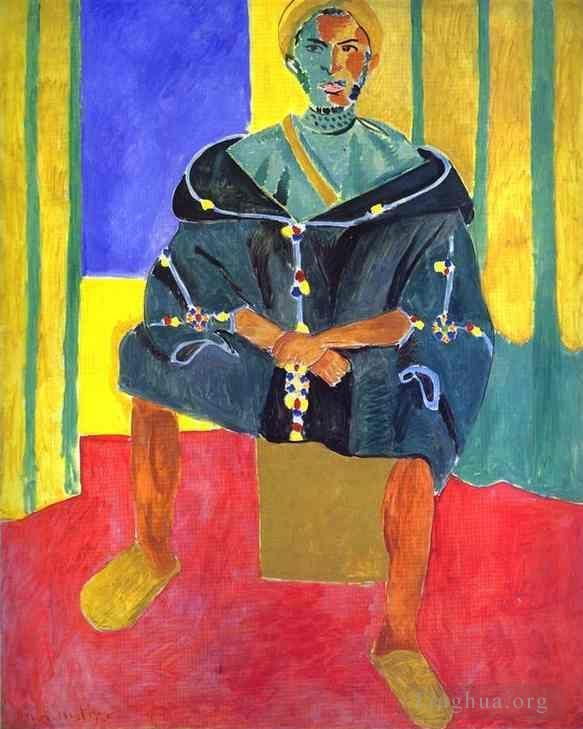Henri Matisse's Contemporary Oil Painting - A Sitting Rifain