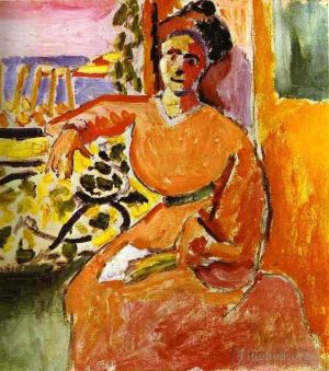 Contemporary Artwork by Henri Matisse - A Woman Sitting before the Window 1905