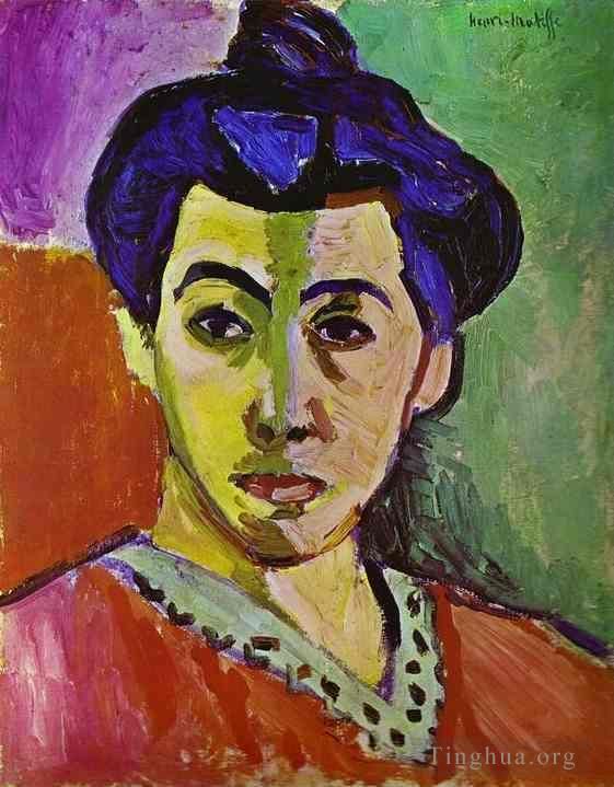 Henri Matisse's Contemporary Oil Painting - Madame Matisse The Green Line La Raie verte 1905