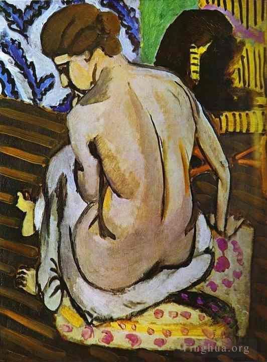 Henri Matisse's Contemporary Oil Painting - Nude s Back 1918