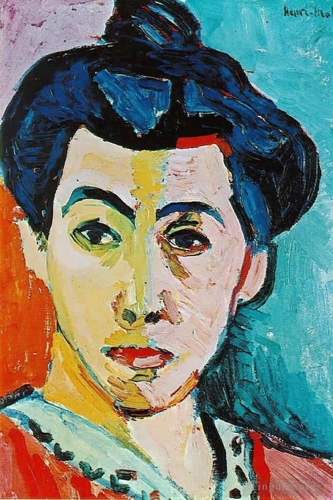 Henri Matisse's Contemporary Oil Painting - Stripe Madame Matisse