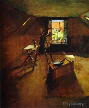 Contemporary Artwork by Henri Matisse - Studio under the Eaves 1903