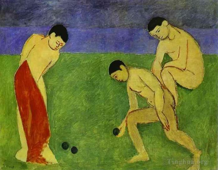 Henri Matisse's Contemporary Various Paintings - A Game of Bowls