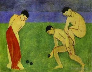 Contemporary Paintings - A Game of Bowls