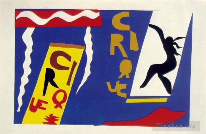 Henri Matisse's Contemporary Various Paintings - Circus Le cirque Plate II from Jazz