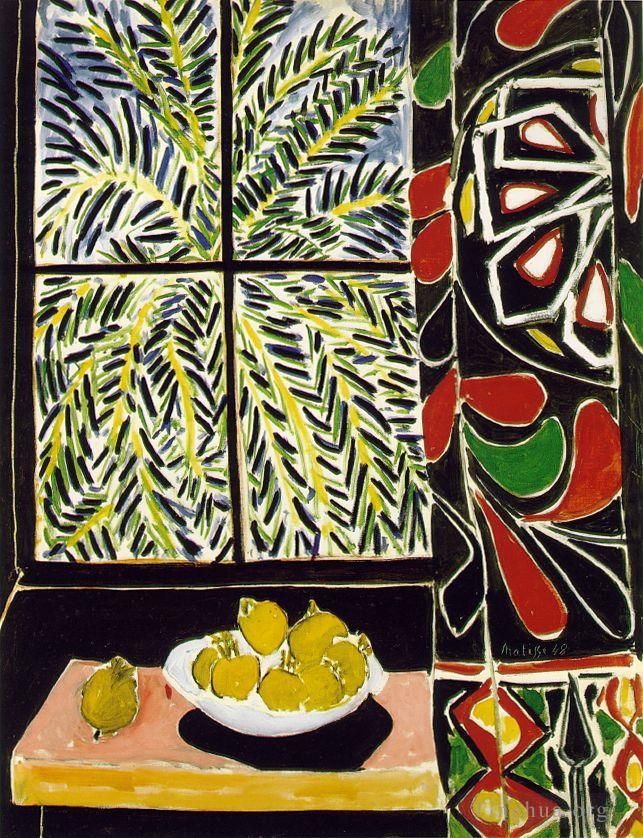 Henri Matisse's Contemporary Various Paintings - Interior with an Egyptian Curtain