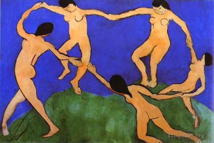 Henri Matisse's Contemporary Various Paintings - La Danse first version