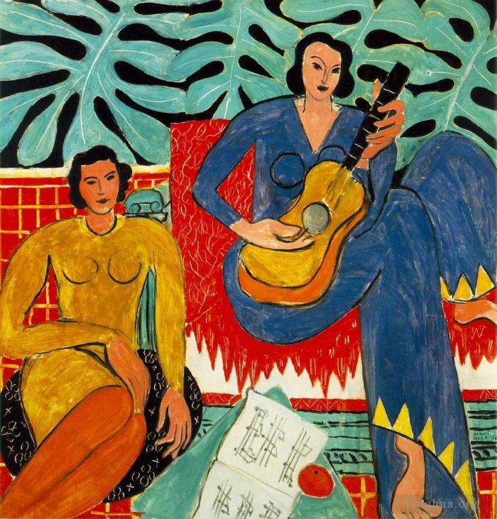 Henri Matisse's Contemporary Various Paintings - La Musique 1939