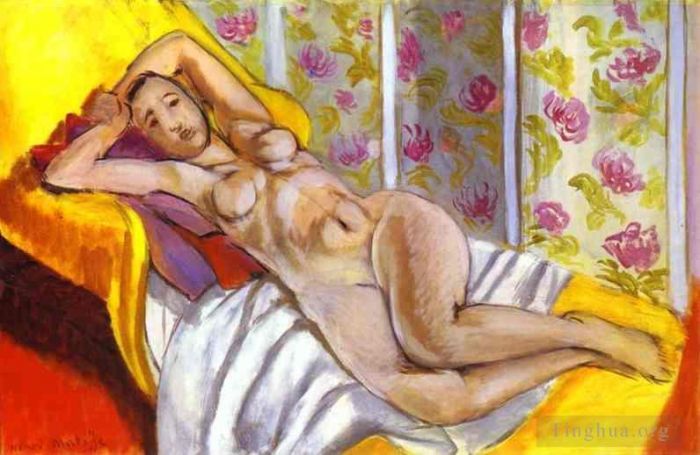 Henri Matisse's Contemporary Various Paintings - Lying Nude 1924