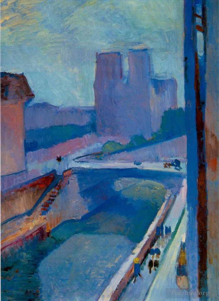 Henri Matisse's Contemporary Various Paintings - Notre Dame une fin d apres midi A Glimpse of Notre Dame in the Late Afternoon 1902130Kb
