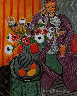 Contemporary Artwork by Henri Matisse - Robe violette et Anemones