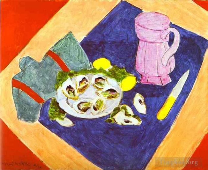 Henri Matisse's Contemporary Various Paintings - Still Life with Oysters