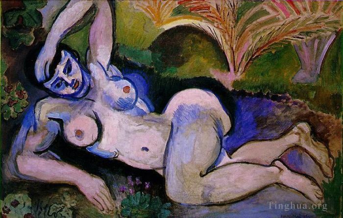 Henri Matisse's Contemporary Various Paintings - The Blue Nude Souvenir of Biskra 1907